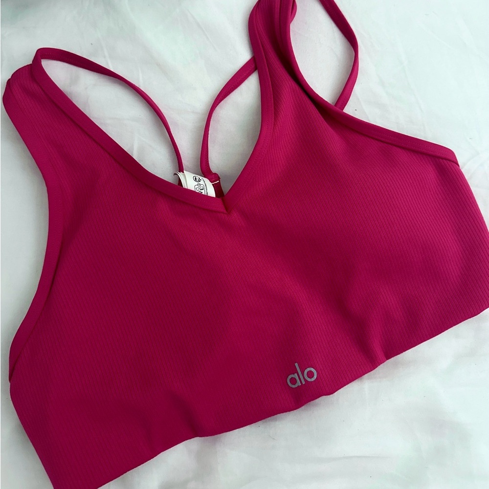 ALO Yoga Fuchsia Sports Bra